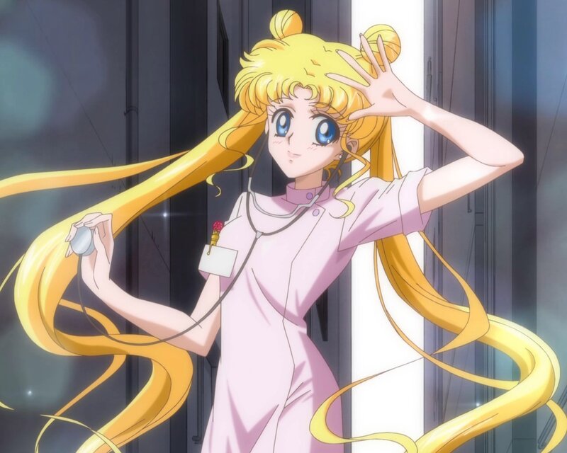 Sailor Moon Character — Yellow, Playful, Anime, Stethoscope