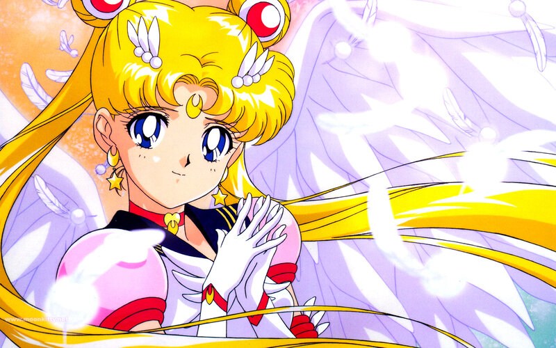 Sailor Moon Character — Yellow, Serene, Anime, Wings, Feathers