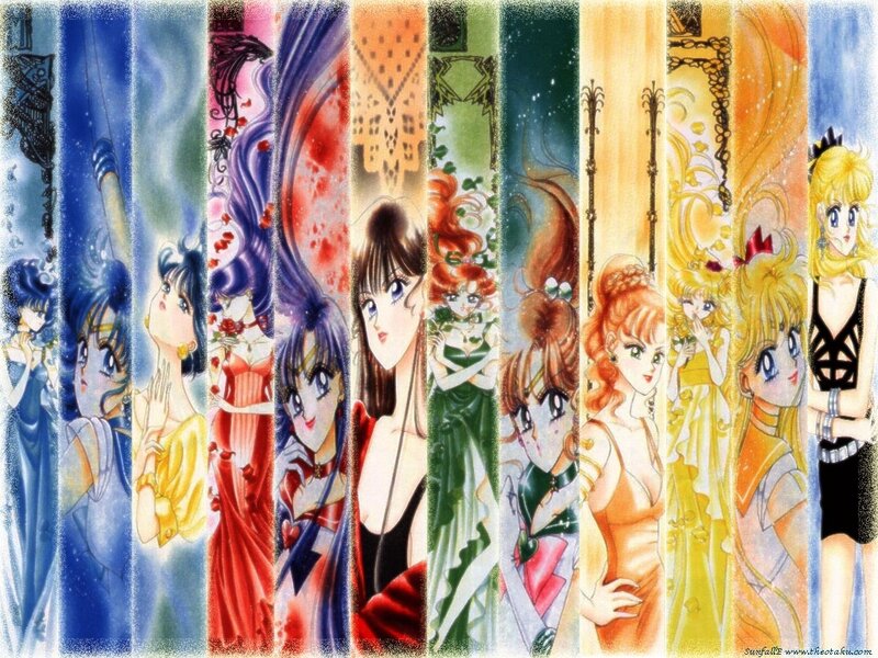 Sailor Moon Characters — Blue, Dramatic, Manga, Anime, Red