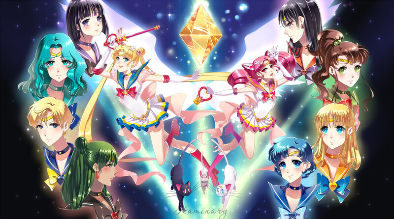 Sailor Moon Characters — Blue, Dramatic, Night, Anime