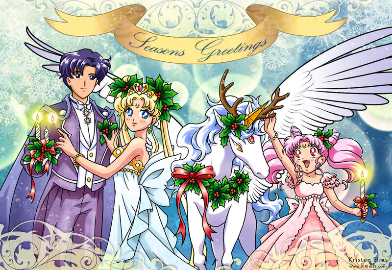 Sailor Moon Characters — Blue, Festive