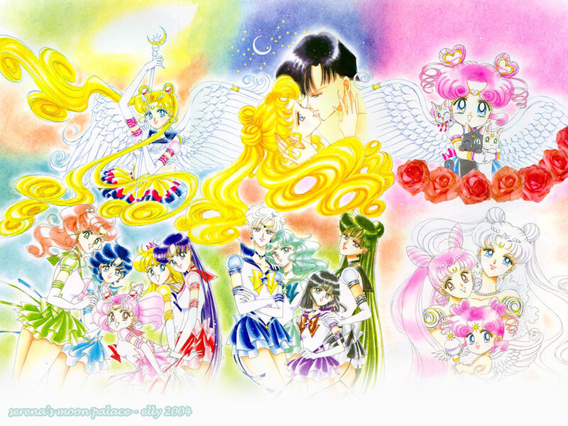 Sailor Moon characters collage