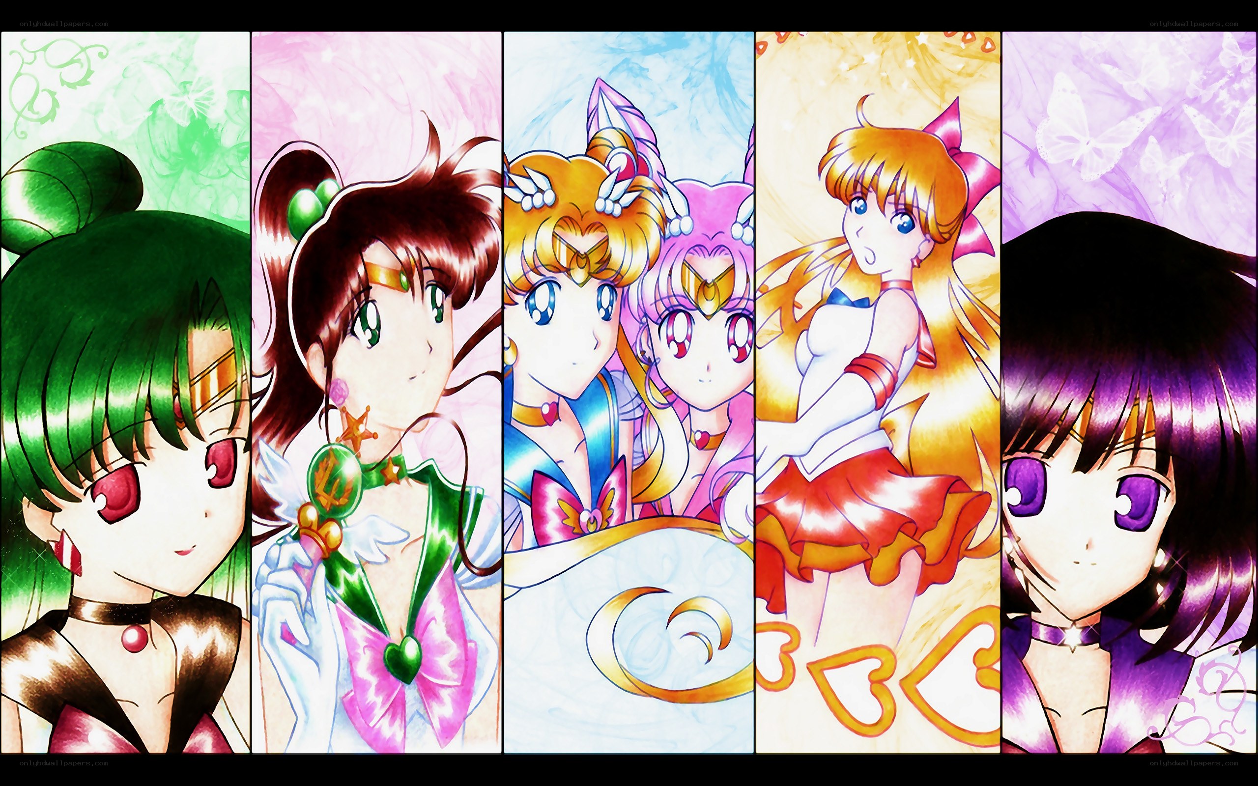 Sailor Moon characters collage