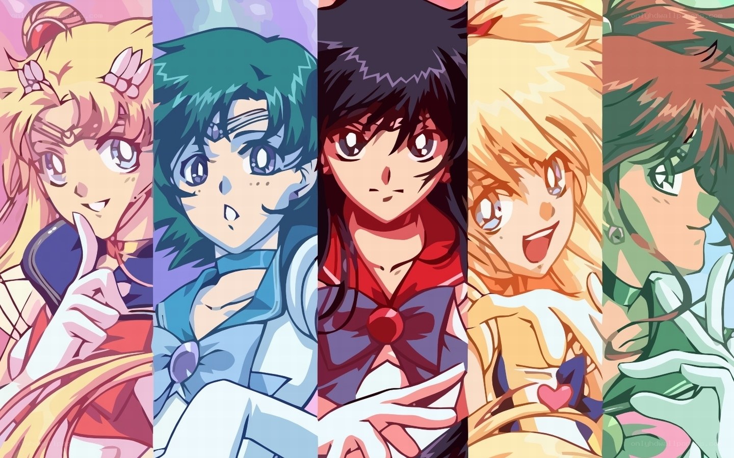 Sailor Moon characters collage