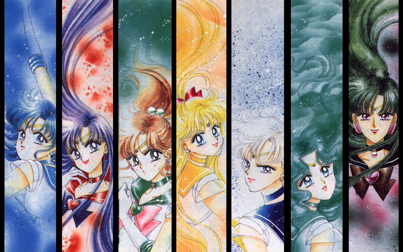 Sailor Moon characters collage
