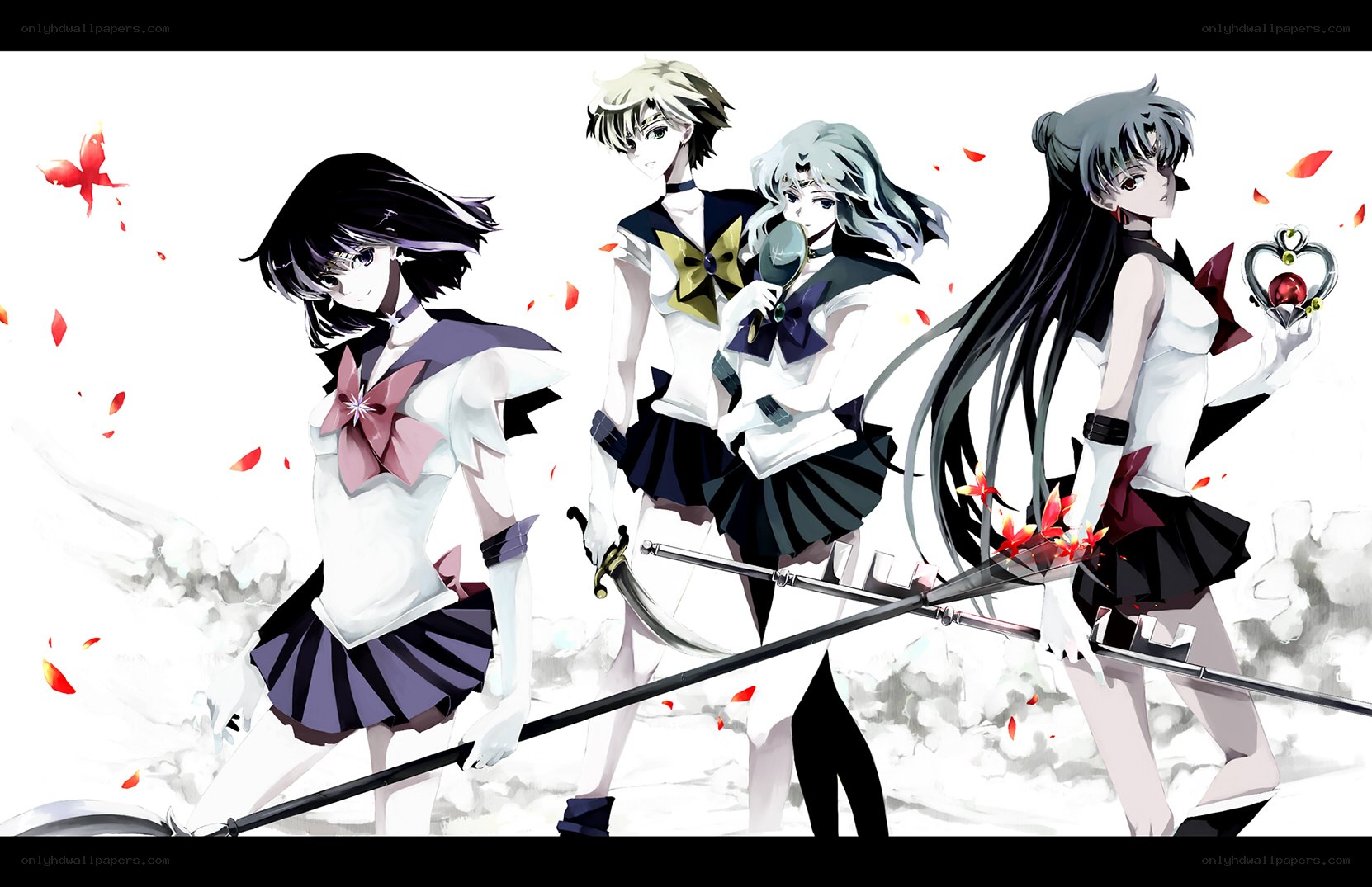 Sailor Moon characters in action