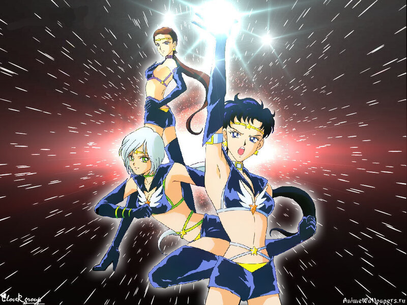 Sailor Moon characters in action