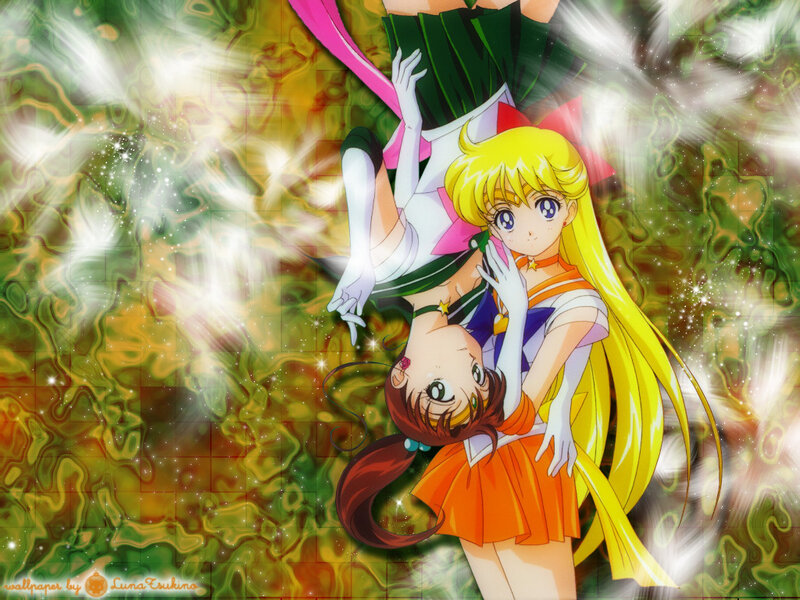 Sailor Moon characters in action