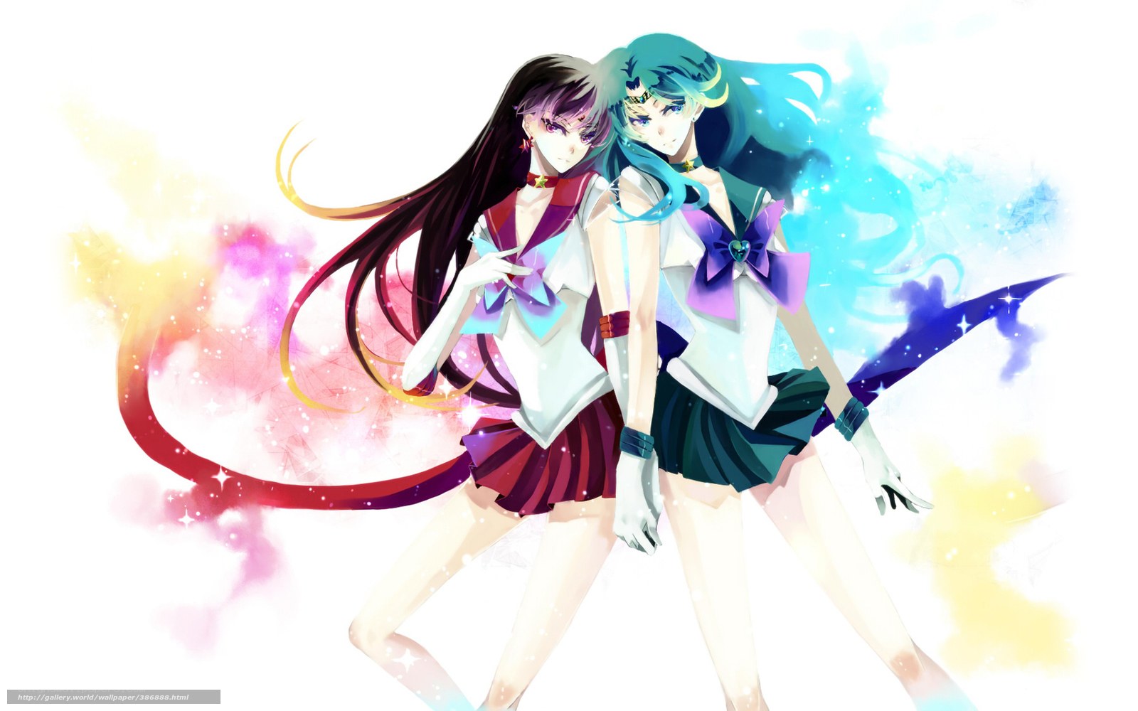 Sailor Moon characters in action