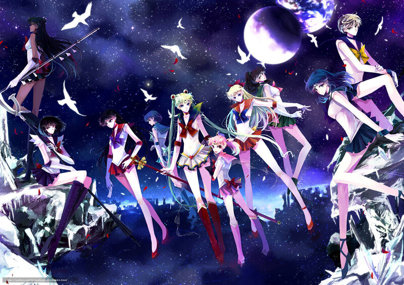 Sailor Moon characters in space