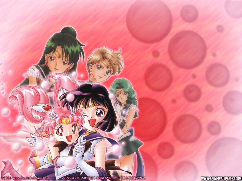 Sailor Moon Characters — Pink, Playful, Anime, Bubbles