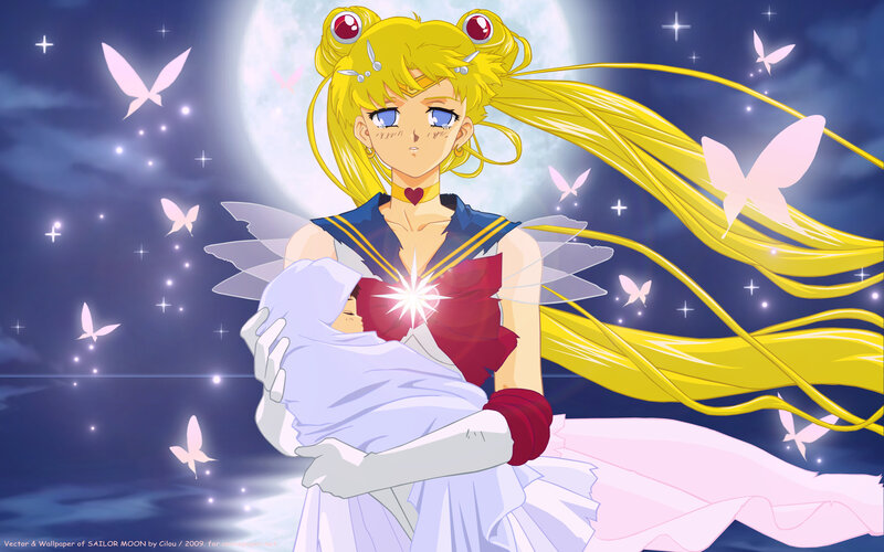 Sailor Moon Holding Baby