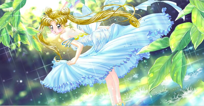 Sailor Moon in Blue Dress