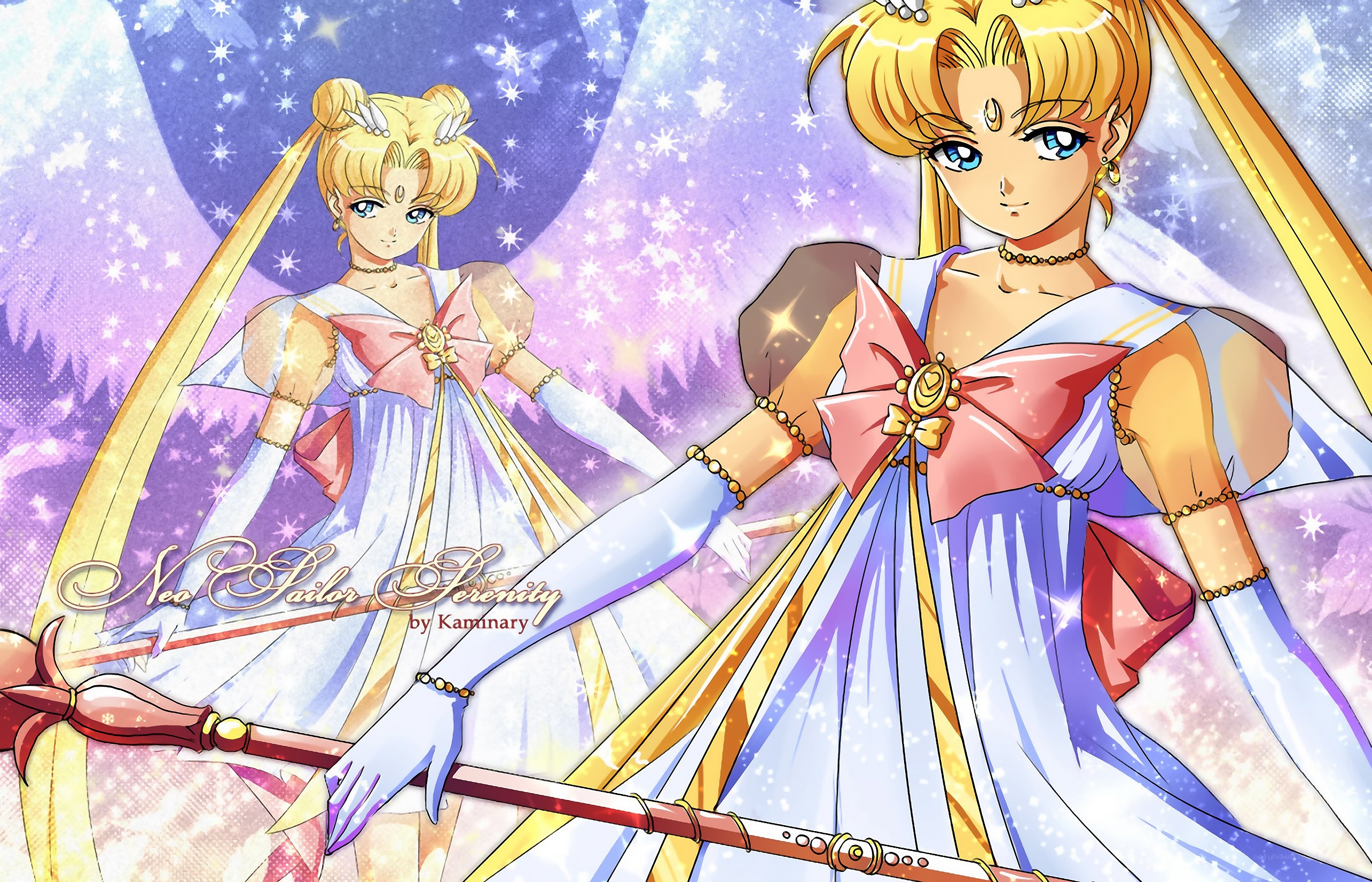 Sailor Moon in elegant gown