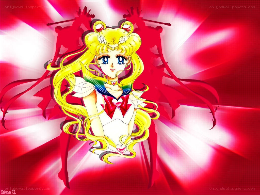Sailor Moon in her transformation