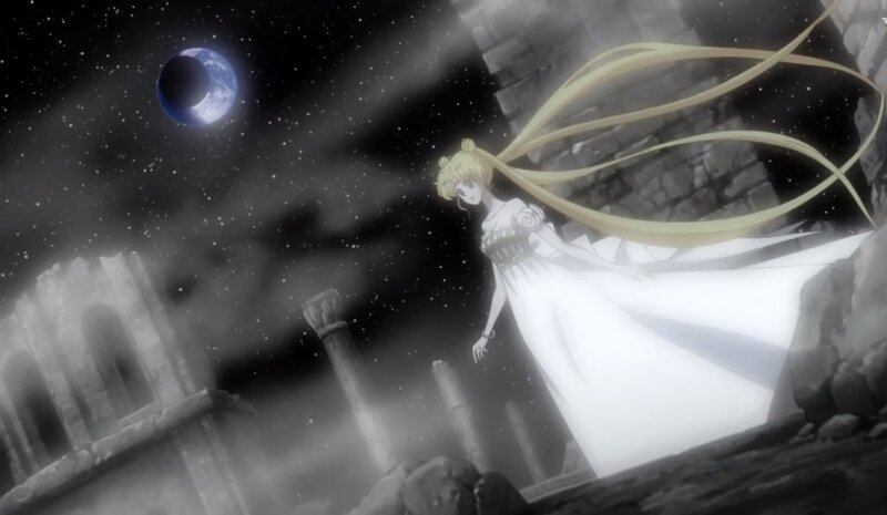 Sailor Moon in White Dress — Dramatic