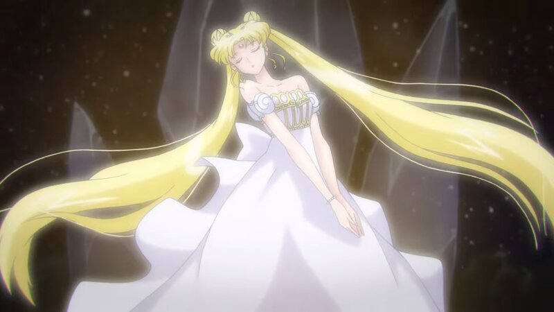 Sailor Moon in White Dress — Yellow