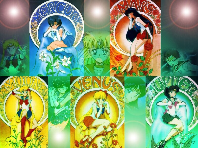 Sailor Moon Senshi portraits