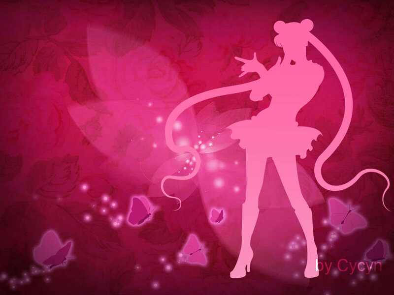 Sailor Moon silhouette art