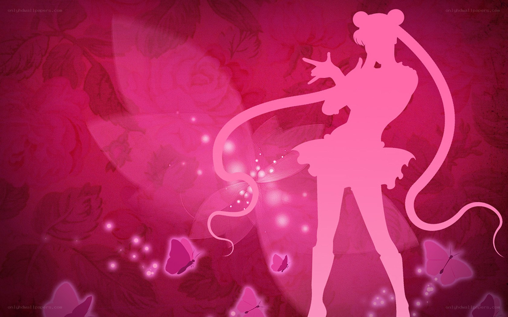 Sailor Moon silhouette art