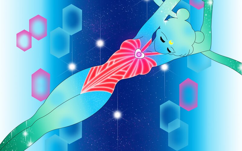 Sailor Moon Sleeping — Blue, Serene