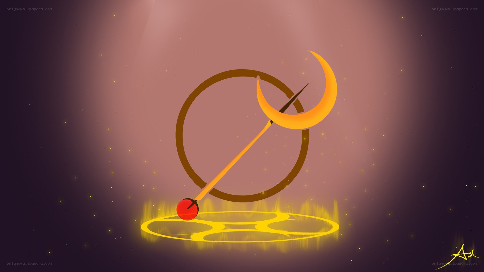 sailor moon staff symbol