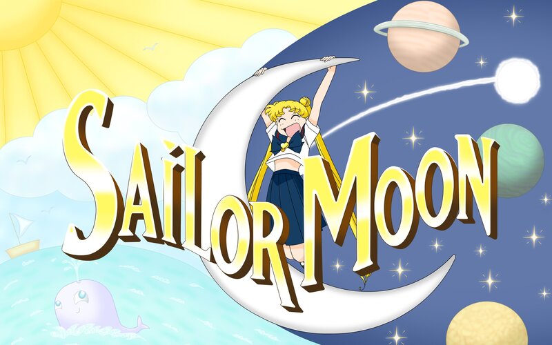 Sailor Moon title art