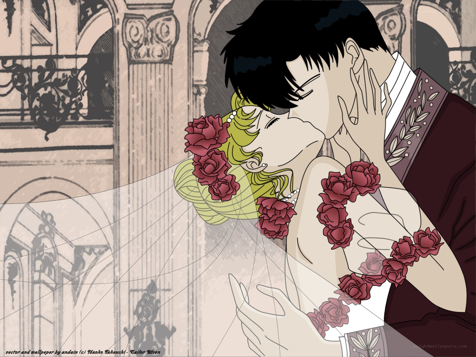 Sailor Moon wedding kiss