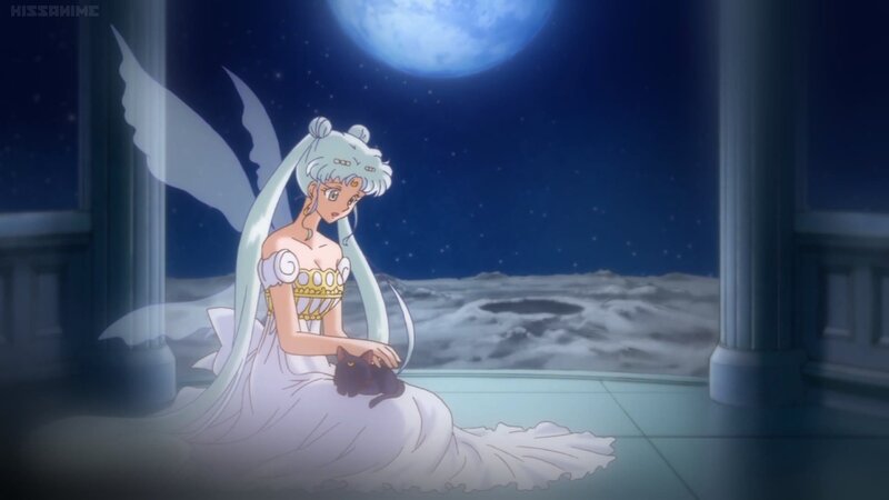 Sailor Moon with Cat — Blue