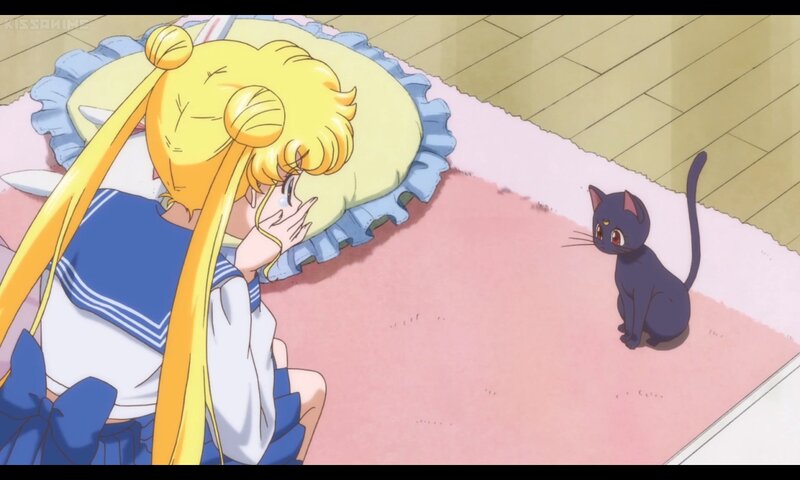 Sailor Moon with Cat — Yellow