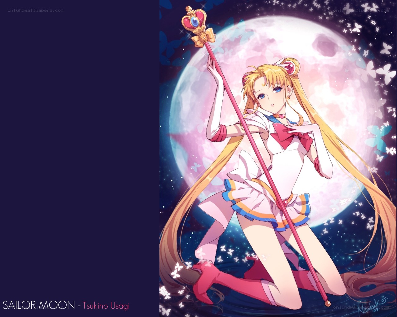 Sailor Moon with her staff