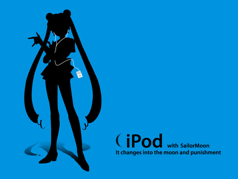 Sailor Moon with iPod