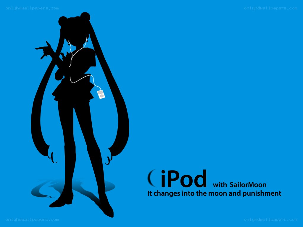 Sailor Moon with iPod