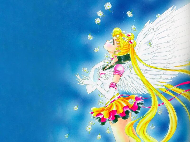 Sailor Moon with Wings — Blue, Serene, Manga