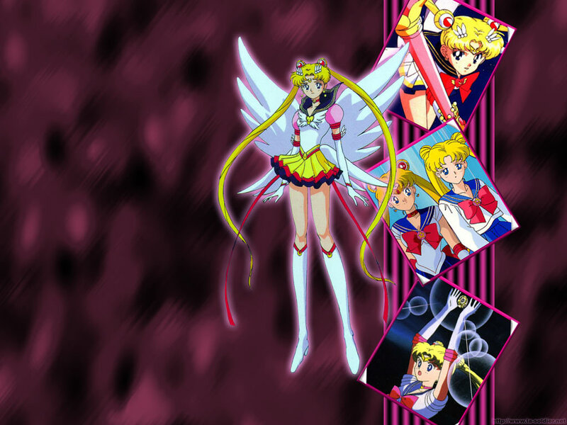 Sailor Moon with Wings — Purple, Dramatic, Anime, Sailor Uniforms