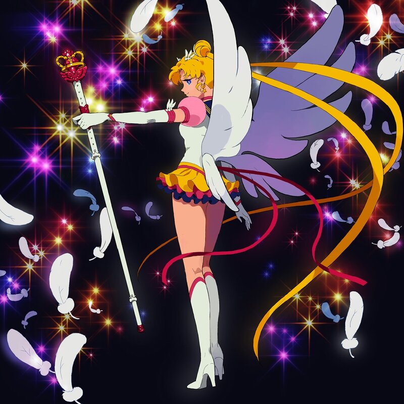 Sailor Moon with Wings — Purple, Dramatic