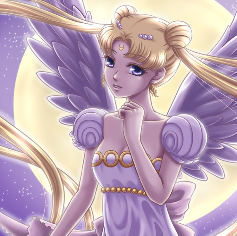 Sailor Moon with Wings — Purple