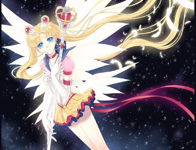 Sailor Moon with Wings — White, Dramatic