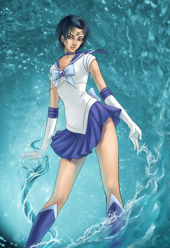 Sailor Neptune in water
