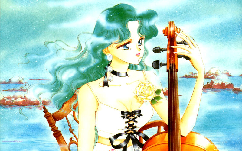 Sailor Neptune with cello
