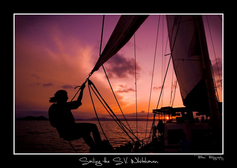 Sailor on a Sailboat