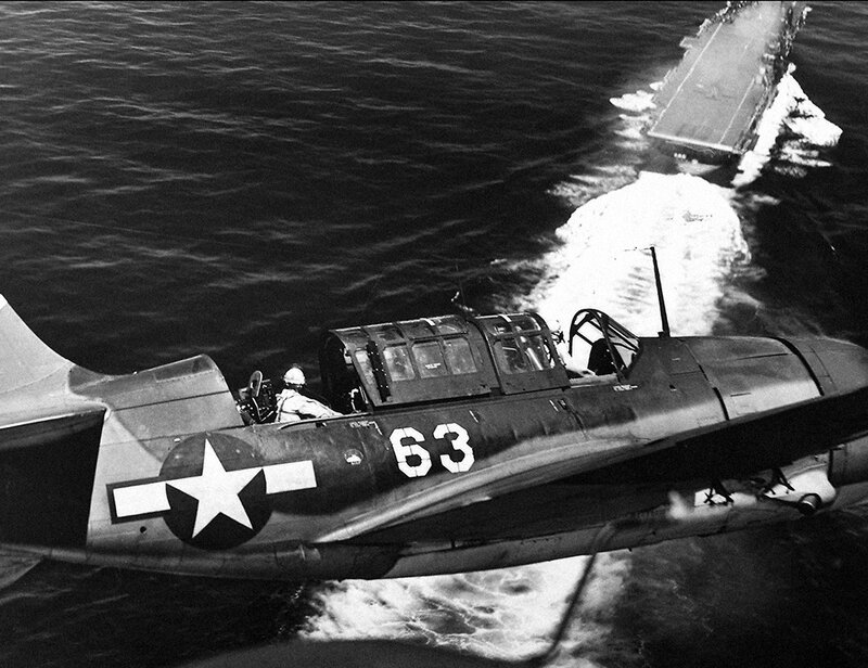 Sailor on aircraft carrier deck