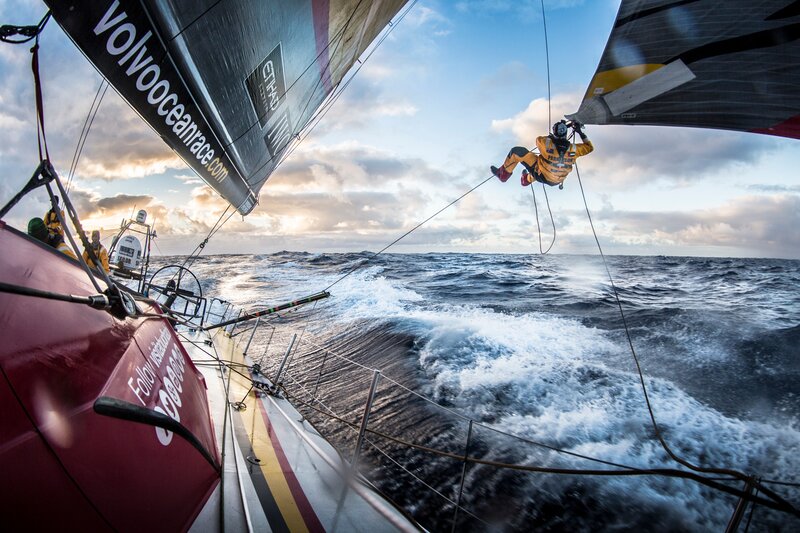 Sailor on Racing Yacht