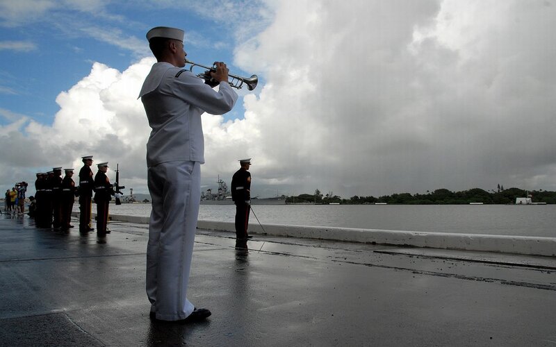 Sailor Playing Trumpet