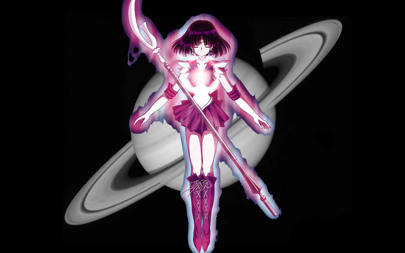 Sailor Saturn in space