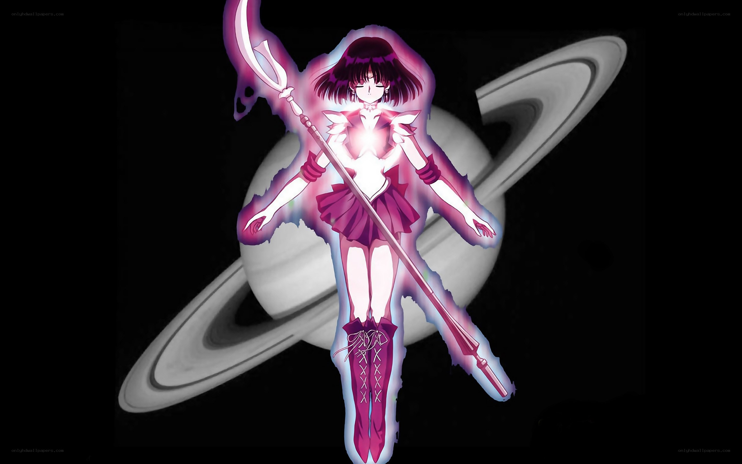 Sailor Saturn in space