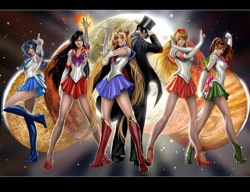 Sailor Scouts and a Man