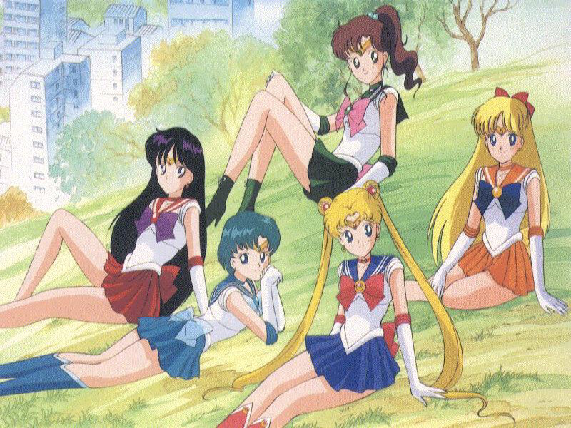 Sailor Scouts in the park