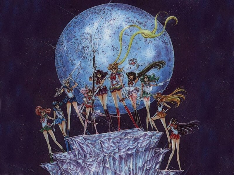 Sailor Scouts on Rock