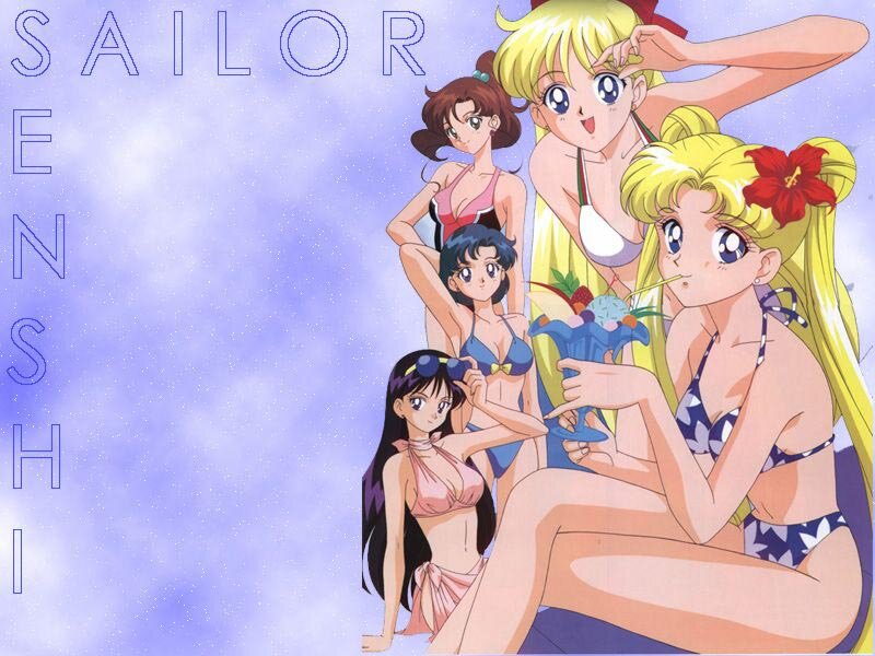 Sailor Senshi in swimsuits